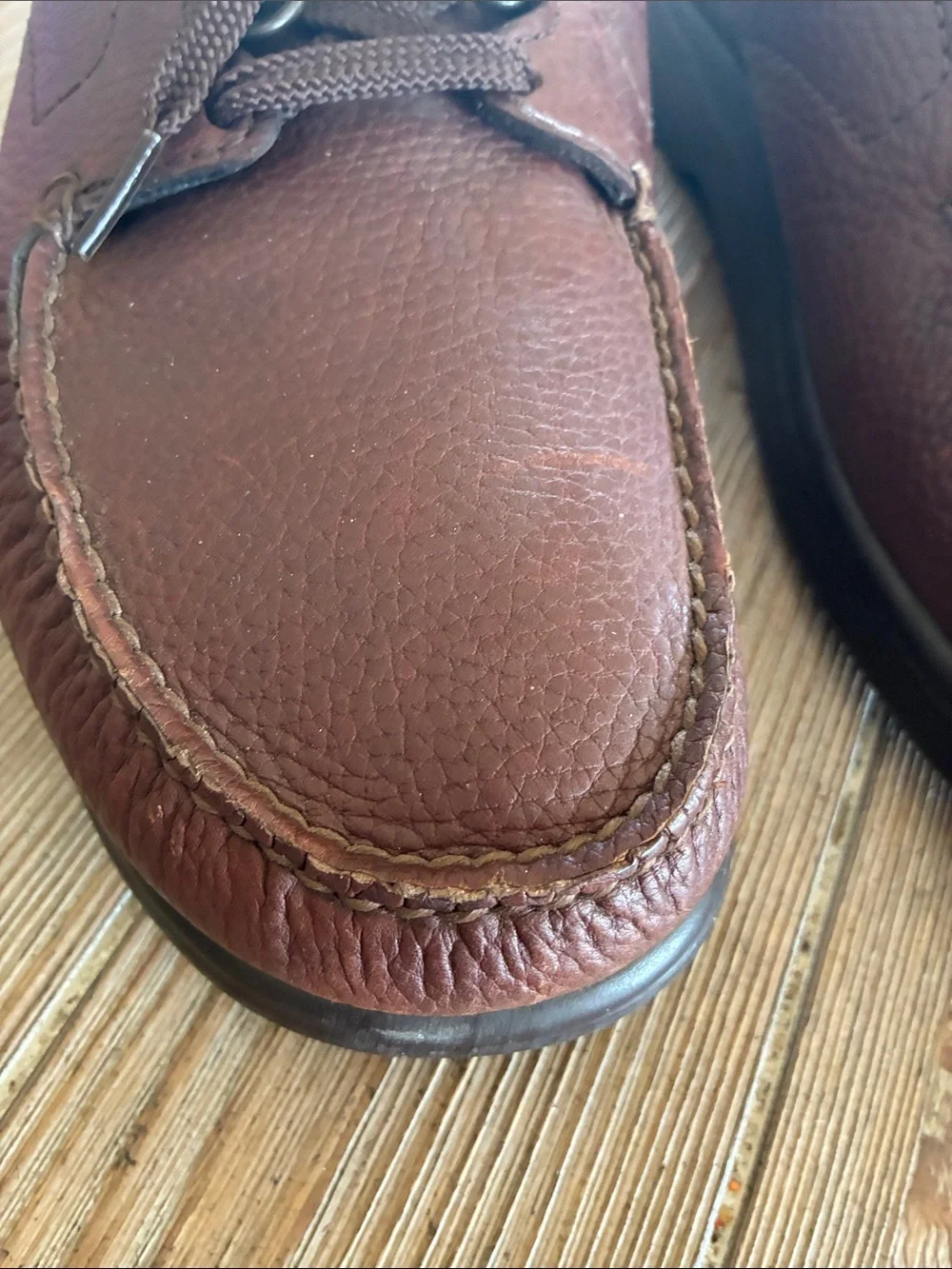 SAS Bout Time Lace Up Loafer in Brown 13.5 WW